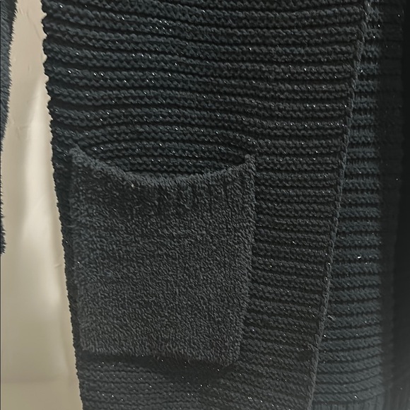 Cat & Jack Black Open Front Cardigan Sweater - Picture 3 of 5